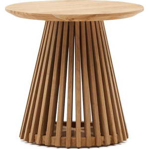 Kulatý odkládací stolek z teakového dřeva ø 50 cm Irune – Kave Home obraz