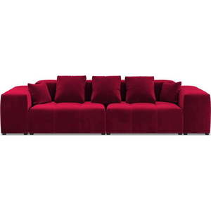 Červená sametová pohovka 320 cm Rome Velvet - Cosmopolitan Design obraz
