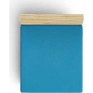 Modré napínací bavlněné prostěradlo 140x190 cm - Mijolnir obraz