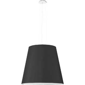 Černé závěsné svítidlo se skleněným stínidlem ø 50 cm Tresco – Nice Lamps obraz