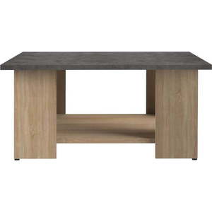 Konferenční stolek s deskou v dekoru betonu 67x67 cm Square - TemaHome obraz