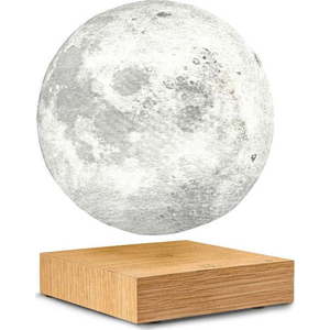 Stolní levitující lampa ve tvaru Měsíce Gingko Moon White Ash obraz