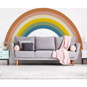 Dětská samolepka na zeď 158x87 cm Pastel Rainbow – Ambiance obraz