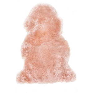 Růžová ovčí kožešina Bonami Selection, 60 x 90 cm obraz