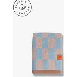 Modro-růžový ručník z bio bavlny 50x90 cm Retro – Mette Ditmer Denmark obraz