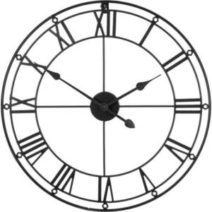 Černé nástěnné hodiny Premier Housewares Matt, ⌀ 59 cm obraz