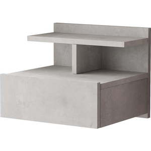 Světle šedý noční stolek s poličkami Ilsa – Kalune Design obraz