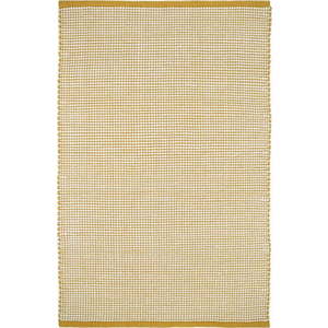 Žlutý koberec s podílem vlny 170x110 cm Bergen - Nattiot obraz