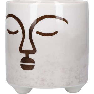 Bílo-růžový keramický květináč Kitchen Craft Terracotta Face obraz