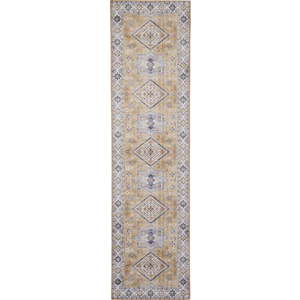 Šedý/béžový koberec běhoun 225x60 cm Topaz - Think Rugs obraz