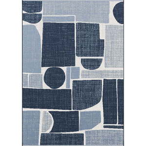Tmavě modrý venkovní koberec Universal Azul, 120 x 170 cm obraz