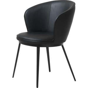 Černá jídelní židle z imitace kůže Unique Furniture Gain Leath obraz