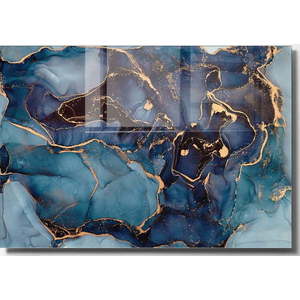 Skleněný obraz 70x50 cm Dark Marble – Wallity obraz