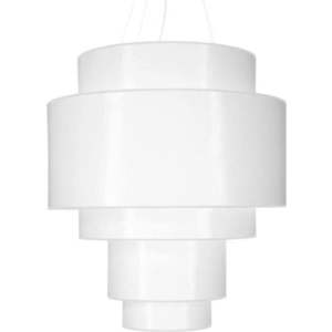 Bílé závěsné svítidlo ø 80 cm Elber - Nice Lamps obraz