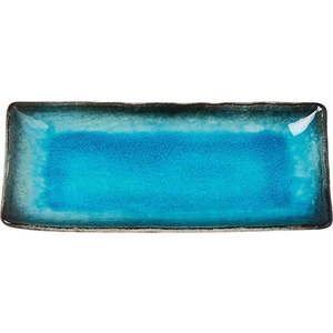 Modrý keramický servírovací talíř MIJ Sky, 29 x 12 cm obraz