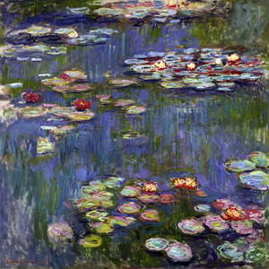 Obraz - reprodukce 70x70 cm Water Lilies, Claude Monet – Fedkolor obraz