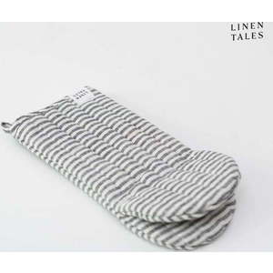 Lněná chňapka Thin Black Stripes – Linen Tales obraz