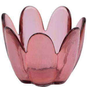 Růžová miska z recyklovaného skla Ego Dekor Brotes obraz