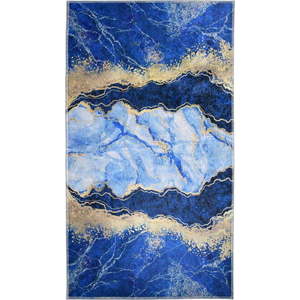 Modrý/ve zlaté barvě koberec 180x120 cm - Vitaus obraz