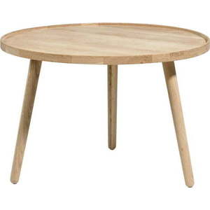 Kulatý konferenční stolek z dubového dřeva v přírodní barvě ø 70, 5 cm Ebern – Villa Collection obraz