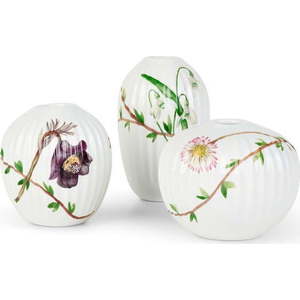 Sada 3 miniaturních porcelánových váz Kähler Design Hammershøi Spring obraz
