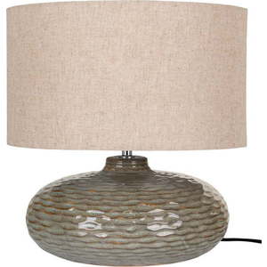 Khaki keramická stolní lampa s textilním stínidlem (výška 44 cm) Oldham – House Nordic obraz