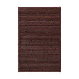 Tmavě hnědý bambusový koberec 60x90 cm – Casa Selección obraz
