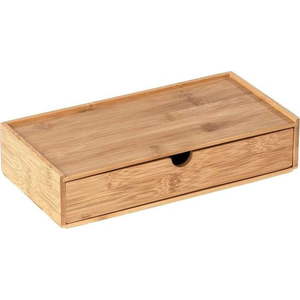 Bambusový úložný box s přihrádkou Wenko Terra obraz