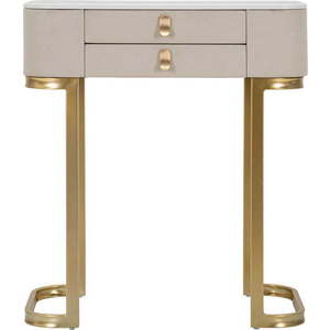 Konzolový stolek v béžovo-zlaté barvě 40x70 cm Beauty – Mauro Ferretti obraz