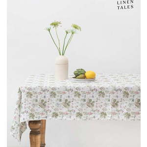 Lněný ubrus 140x200 cm White Botany – Linen Tales obraz