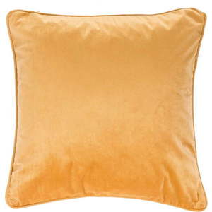 Oranžovobéžový polštář Tiseco Home Studio Velvety, 45 x 45 cm obraz