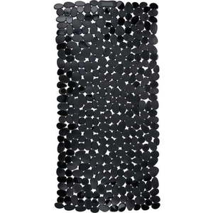 Černá protiskluzová koupelnová podložka Wenko Paradise, 71 x 36 cm obraz