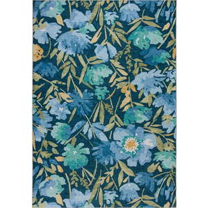 Modrý pratelný koberec 170x120 cm FOLD Alyssa - Flair Rugs obraz