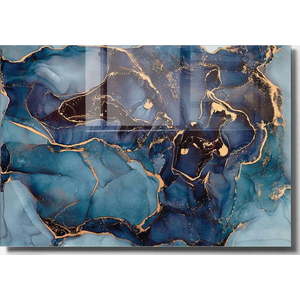 Skleněný obraz 100x70 cm Dark Marble – Wallity obraz
