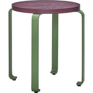 Zeleno-fialová stolička z jasanového dřeva Smile - Hübsch obraz