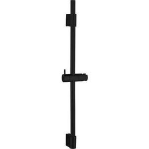 Matně černá nástěnná sprchová tyč z nerezové oceli 70 cm Classic – Wenko obraz
