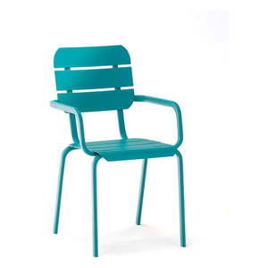 Modré kovové zahradní židle v sadě 4 ks Alicante – Ezeis obraz