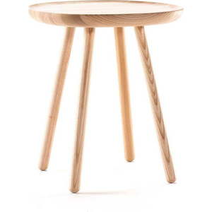 Přírodní odkládací stolek z masivu EMKO Naïve, ø 45 cm obraz
