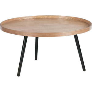 Béžovo-černý konferenční stolek WOOOD Mesa, ø 78 cm obraz