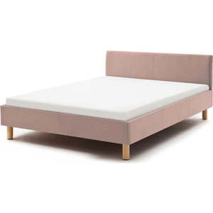 Růžová čalouněná jednolůžková postel 120x200 cm Lena – Meise Möbel obraz