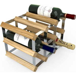 Dřevěný stojan na víno 9 lahví - RTA obraz