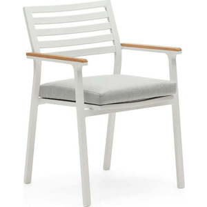 Bílá kovová zahradní židle Bona – Kave Home obraz