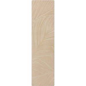 Béžový vlněný koberec běhoun 60x230 cm Lino Leaf – Flair Rugs obraz
