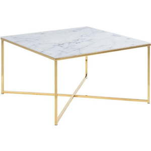 Bílý konferenční stolek 80x80 cm Alisma - Actona obraz