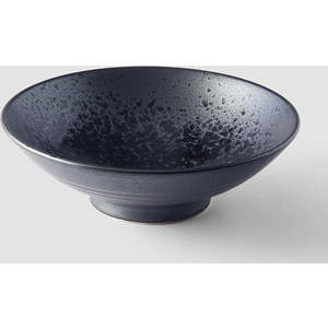 Černo-šedá keramická miska na polévku MIJ Pearl, ø 24 cm obraz