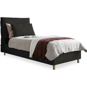 Černá čalouněná jednolůžková postel s roštem 90x200 cm Sleepy Luna – Miuform obraz