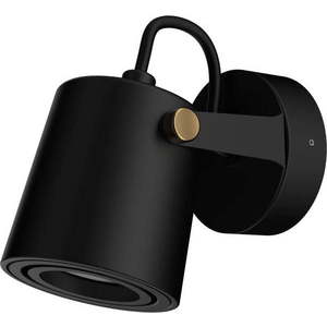Černé nástěnné svítidlo SULION Ibai, výška 11 cm obraz