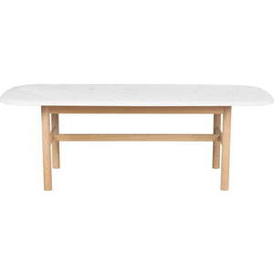 Bílý mramorový konferenční stolek 135x62 cm Hammond - Rowico obraz
