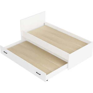 Bílá dětská postel s výsuvným lůžkem 90x190 cm Sofia – Kalune Design obraz