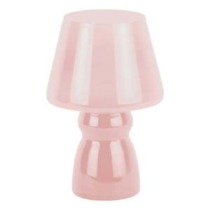 Světle růžová LED stolní lampa se skleněným stínidlem (výška 25, 5 cm) Classic – Leitmotiv obraz